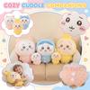 Soft Plush Stuffed Animal Doll with Embroidered Face and Textured Body Suitable for Children and Collectors