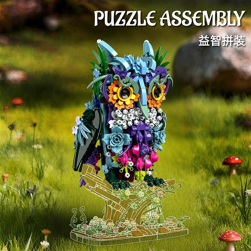 1358 Teile MOC Steine Mechanische Eule Bausteine Set 3D Modelle Zusammengebaute Spielzeuge Für Kinder Erwachsene Schreibtischdekoration Geschenkset