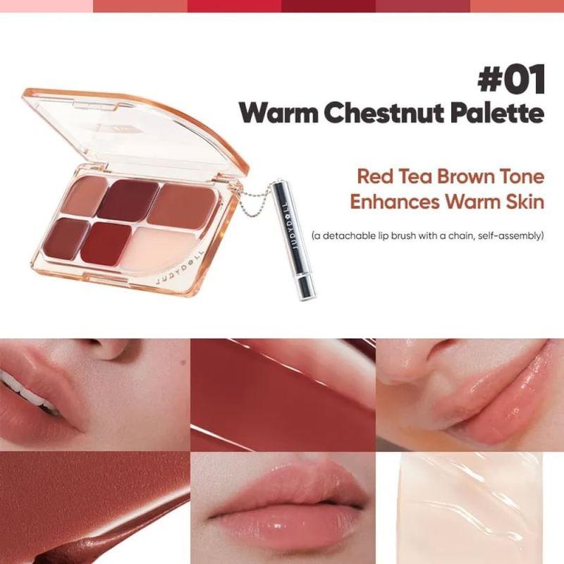 Judydoll - 6-Color Multi-Use Lip Palette - 2 Style