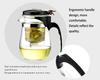 New 500ml Heat Resistant Glass Teapot With Removable Filter Tea Set 1 Tea Pot 2 Teacup Tea Pot Good Clear Kettle Filte