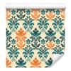 Baroque Damask Wallpaper Cream and Green for Living Room and Bedroom 50x1000