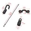 High Elastic Fixed Buckles Boats Fishing Rod Tie Down Strap Fishing Rod Storage Strap Deck Mount Fishing Boats Accessory