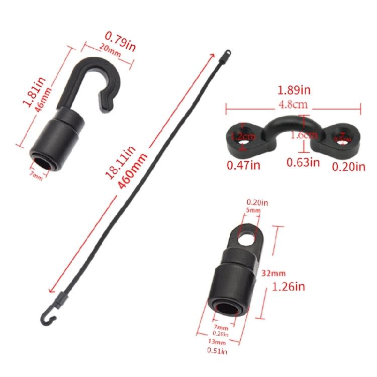 High Elastic Fixed Buckles Boats Fishing Rod Tie Down Strap Fishing Rod Storage Strap Deck Mount Fishing Boats Accessory