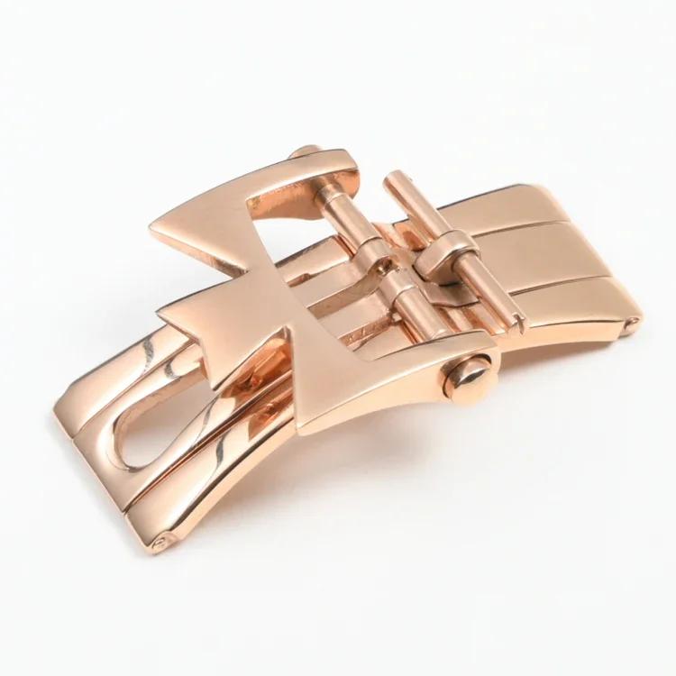 Watch Accessories for Vacheron Constantin Double Press Butterfly Stainless Steel Folding Buckle 18mm 20mm