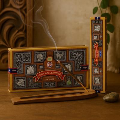 Incense Sticks Tuscan Leather Super Hit Satya