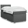 VidaXL Slatted Bed Base and Mattress Dark Grey 90x190 Cm Fabric 3285758