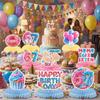 Colorful Six Seven Party Decor Ice Cream Theme 67 Honeycomb Ornaments  Birthday Party