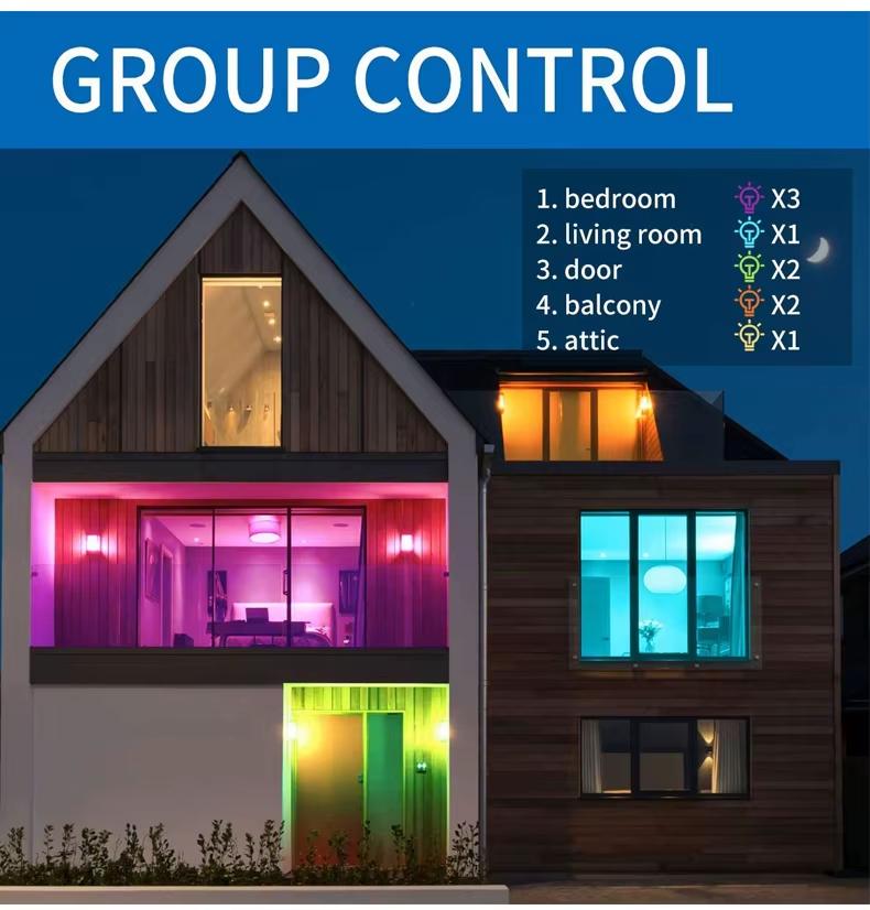E14 LED Intelligente Glühbirne ZigBee Kerzenlicht 85-265V RGB+WW+CW Für Intelligente Glühbirnen für Schlafzimmer Wohnzimmer Heimgebrauch