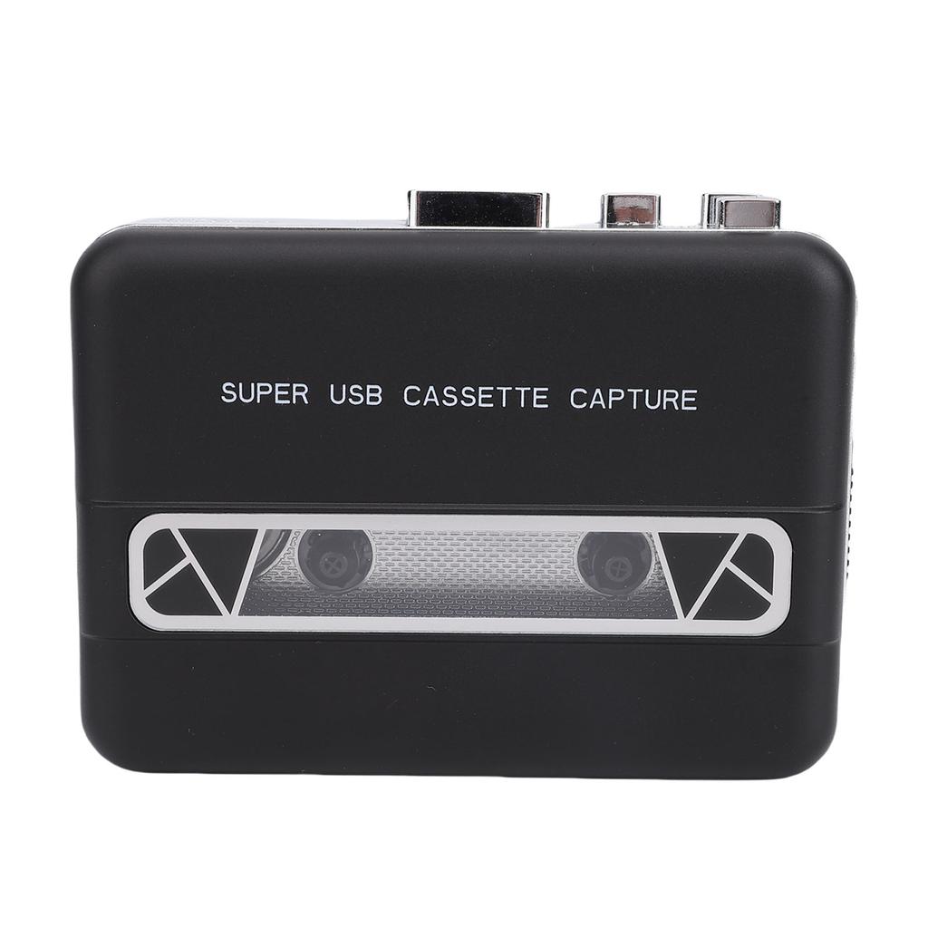 Cassette Tape Player Built in Speaker 3.5mm Earphone Jack Portable Cassette to MP3 Converter for Laptop PC CD Burner