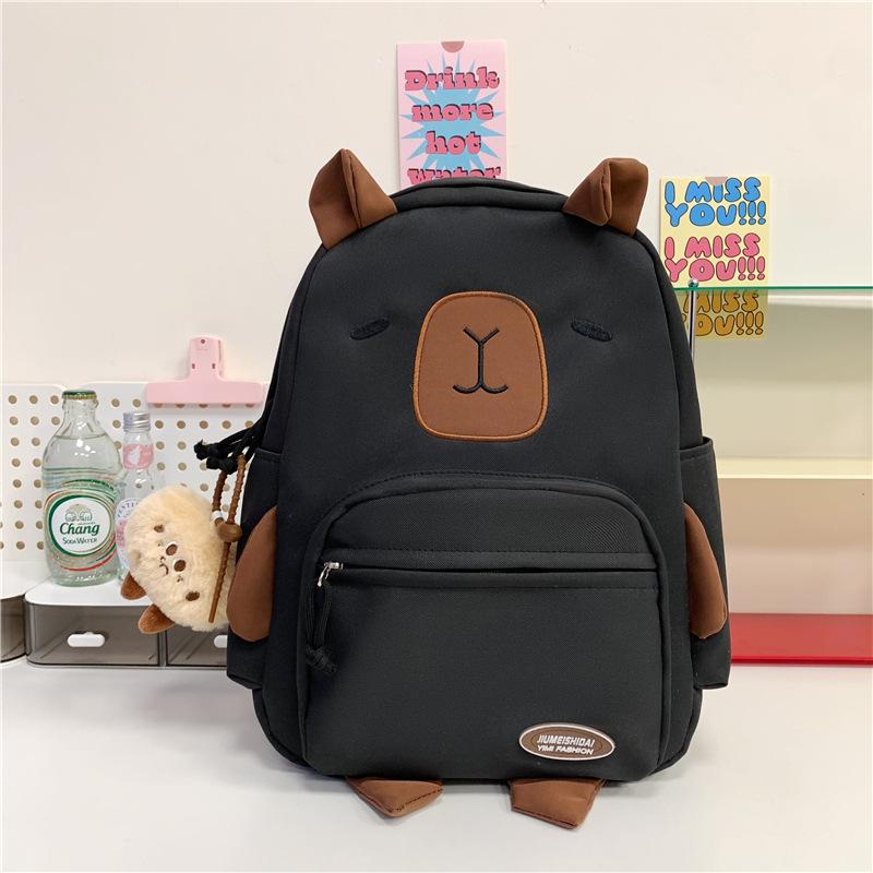 School bag ins casual versatile cartoon girl big cute travel high school back