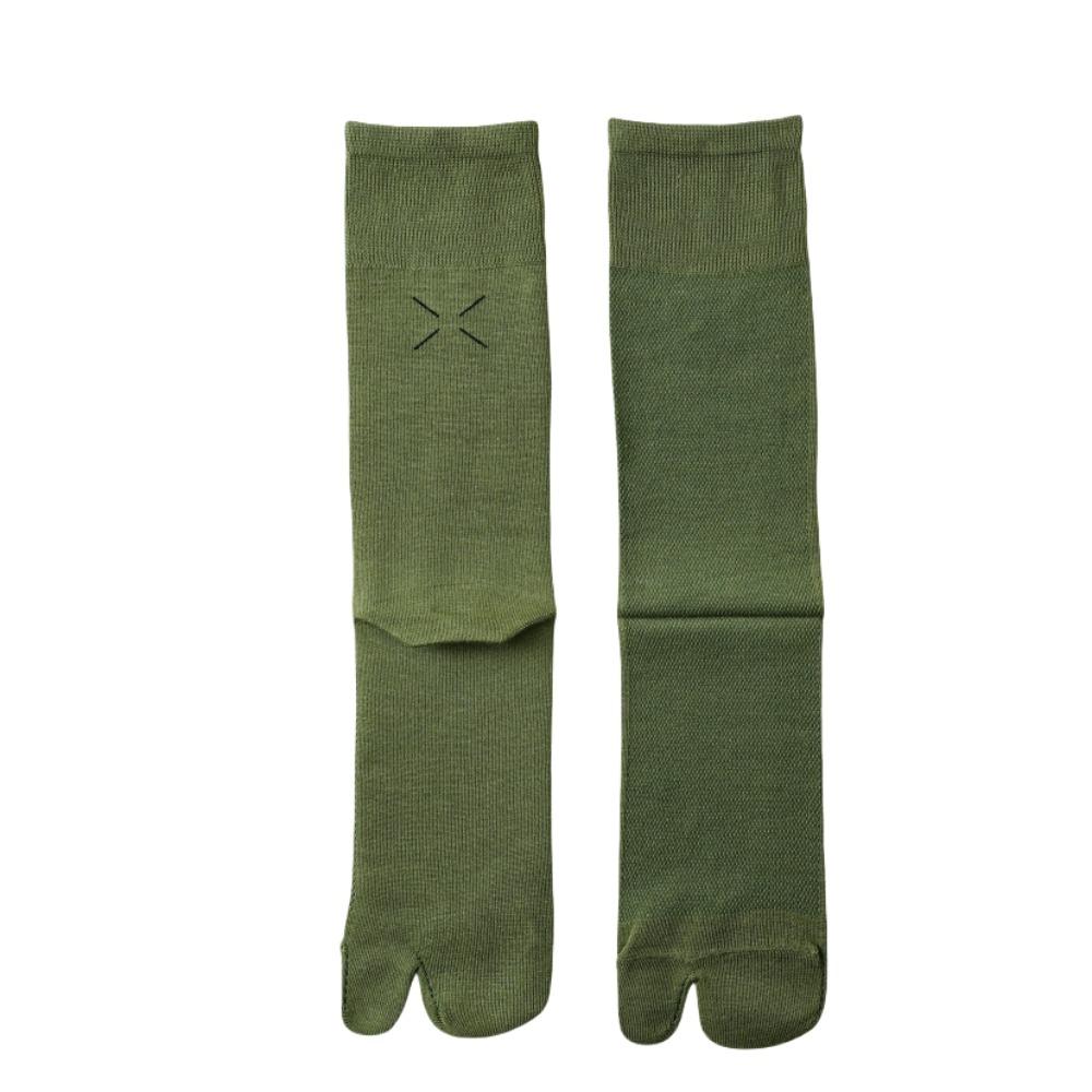 JK Mid Calf Stockings Breathable Split Toe Tube Socks Simple Calf Long Socks  Summer