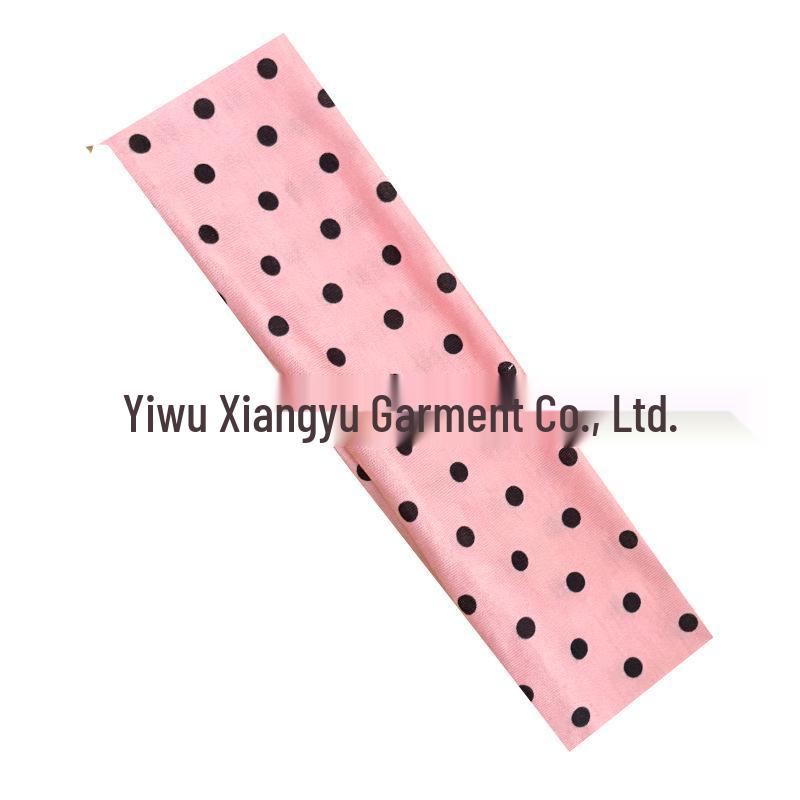 Polka Dot Yoga Elastic Headband - Stylish Sports & Makeup Hair Accessory