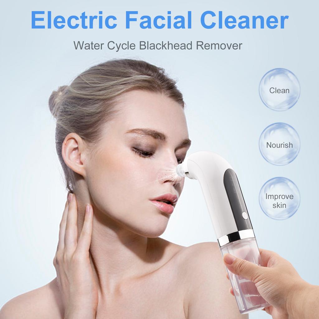 Bærbar Super Mikro Boble Skjønnhetsinstrument Elektrisk Ansiktsrenser Vannsirkulasjon Blackhead Fjerner