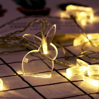 Osterhasen-Lichterkette, dekorative Lichter, 10 LEDs, Batterietyp 1,65 m