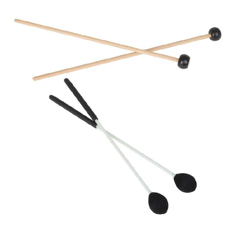 2pairs Marimba Drumstick Round Head Drum Sticks Percussion Mallets Durable