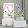 MOC Blume Sukkulente Topfpflanze Modellbaustein DIY Ewiger Strauß Zuhause Schreibtisch Pflanzen Dekoration Ziegel Mädchen Geschenk Kinderspielzeug
