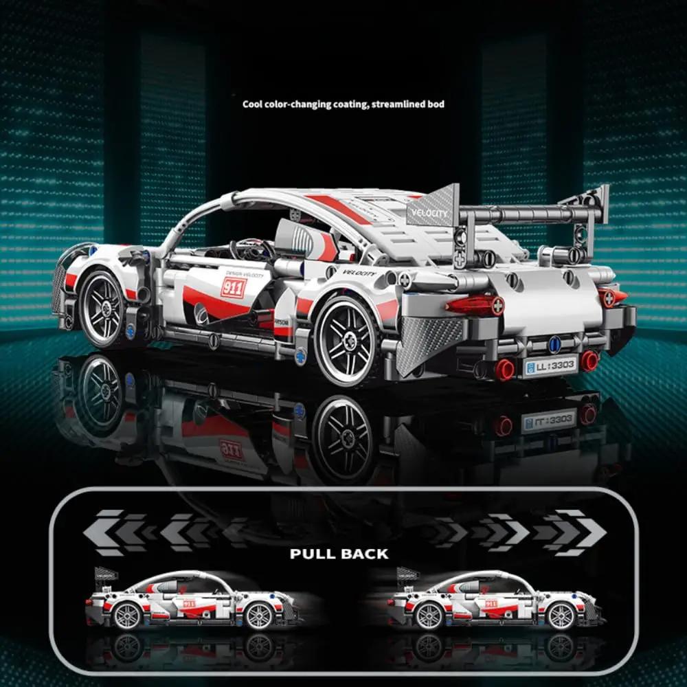 540 STÜCKE Stadt Speed Champion Sport Bausteine Rennwagen Modell MOC Ziegel Puzzle Pädagogisches Bauspielzeug für Jungen Halloween Geschenk