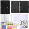 3D Heart Pattern A6 Loose-Leaf Notebook with PU Cover
