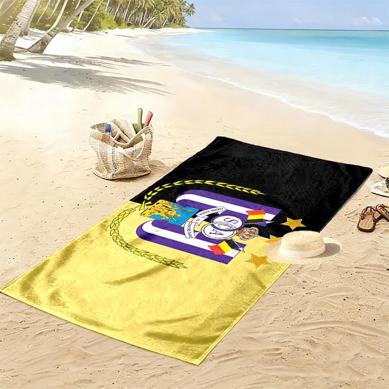 RSC Anderlecht Druck Strandtuch, Großes Weiches Schnelltrocknendes Handtuch für Strand Camping Schwimmen