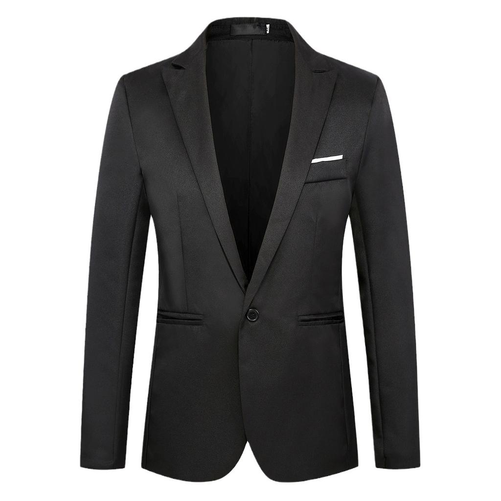 Fashion Men'S Clothing One-Button Casual Small Blazer Jacket Korean Version Suit One-Piece Delivery