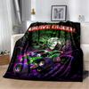 3D Monster Jam Monster Truck Cartoon Deken, Zachte Plaid voor Huis Slaapkamer Bed Bank Picknick Reizen Kantoor Dekentje Kind