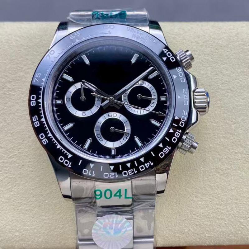 Rolex Daytona 40mm Diamond-Inlaid Multifunctional Automatic Mechanical Men's Watch.