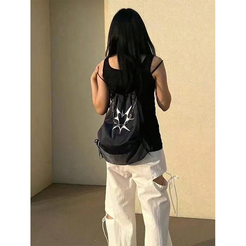 2025 new backpack women s large-capacity travel backpack college student schoolbag junior high school student high school college student schoolbag