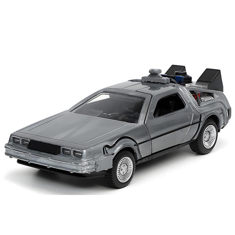 

JADA 1/32 DMC-12 DeLorean DMC I II III Back To The Future Time Machine Mr.Fusion Diecast Toy Vehicle Car Model