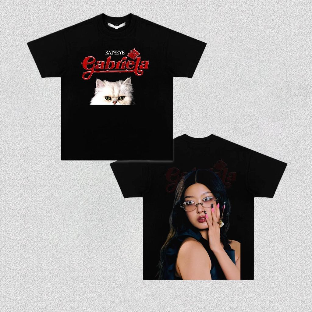 Kpop Korea Trendy Short Sleeve Katseye World T-shirt Men Women Oversized Y2k T-shirt High Quality Harajuku Street Wear Clothing