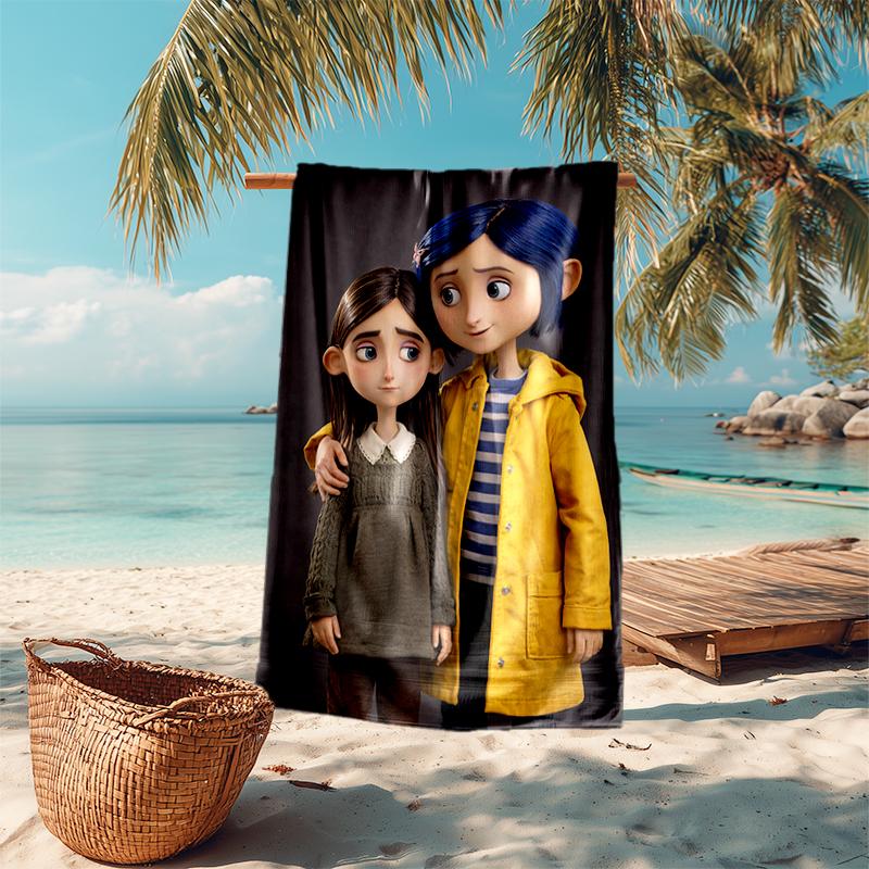 Coraline beach towel Outdoor camping Beach towel for vacation swim Outdoor pool Absorbent bath towel