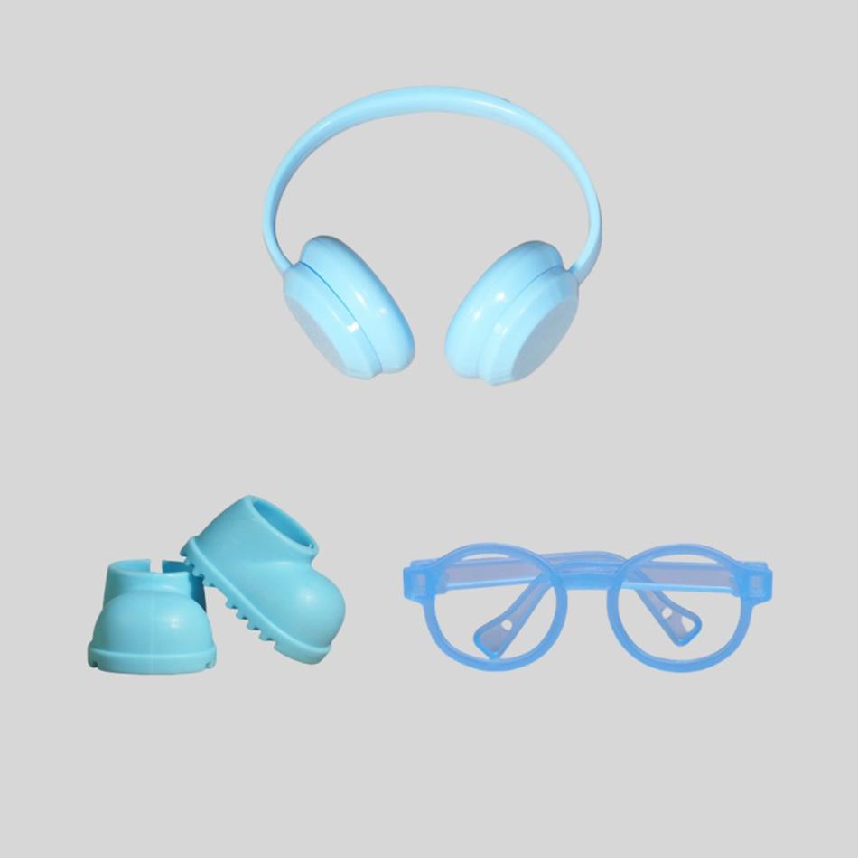 For Labubu Doll Accessories Mini Headphones Shoes Glasses For 15/17Cm Labubu Doll Clothing Accessories Girls Clothing Gifts