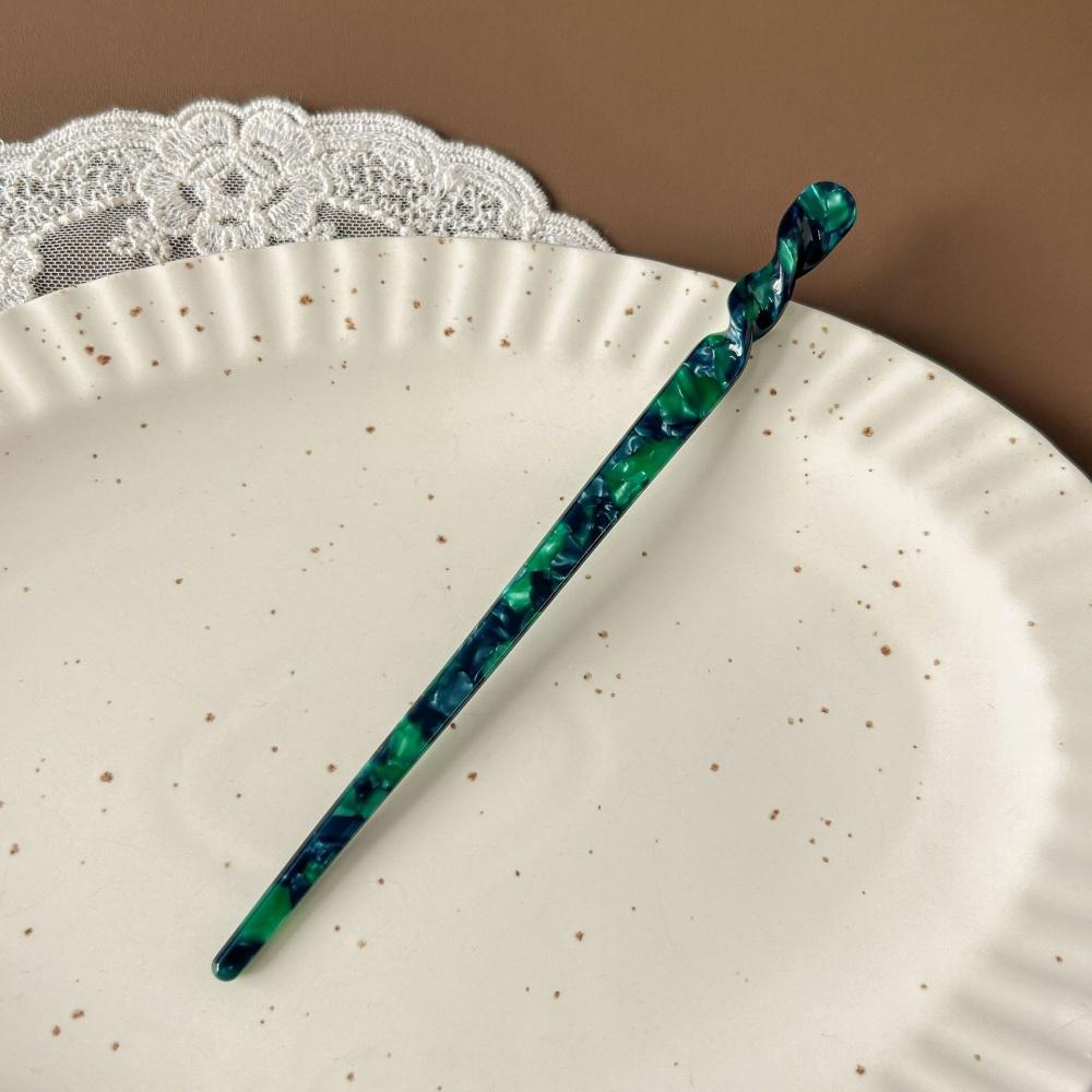 Vintage Acetate Hair Sticks For Women Girls Chopstick Bun Maker Elegant Hairpins Wedding Bridal Hair Accessories