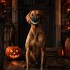 Themed Party Dog Attire Hell Hound Muzzle for Dogs Scary Natural Latex Beast Costume Mask Hellhound Headgear Dogs with Adjustable Straps Halloween