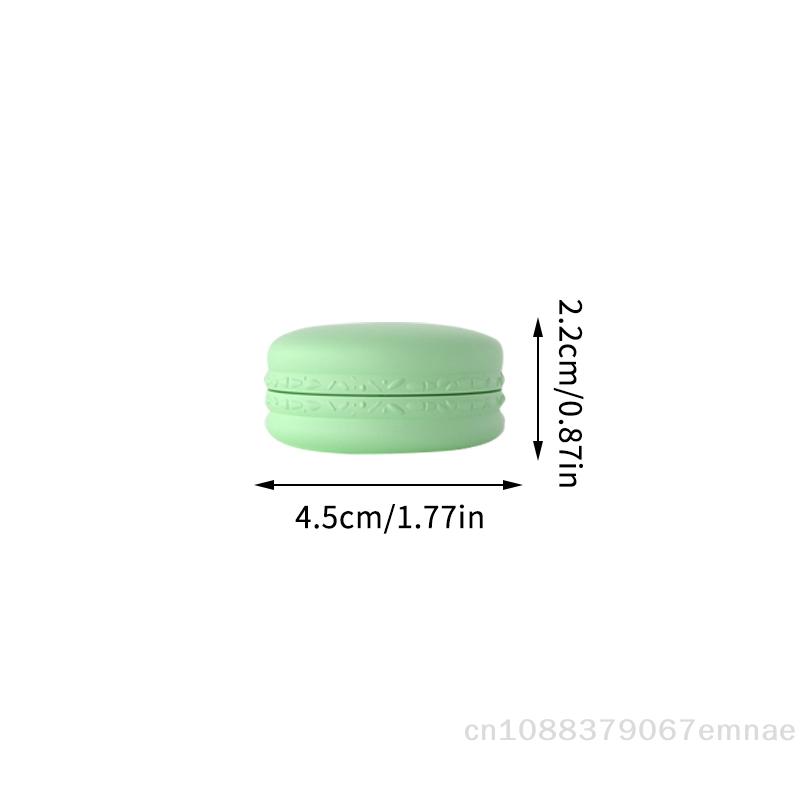 5Pc 10g Macaron Cream Jar,PP Plastic Lotion Cream Box Bottle,Cosmetic Foundation Cream Pill Storage Box,Travel Portable Makeup