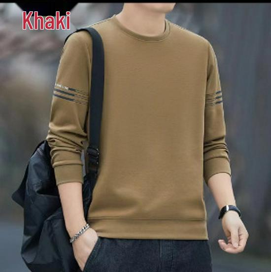 Men's Air Cotton Plus Size Long Sleeve Round Neck Hoodie for Spring and Autumn Casual Running Sportswear