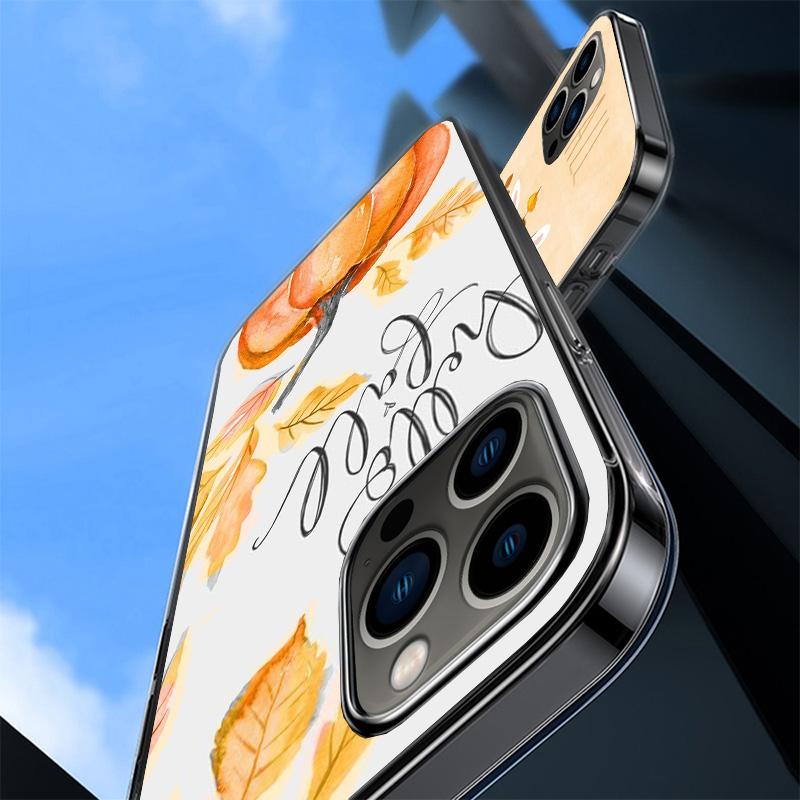 Pumpkin Happy Fall Autumn Phone Case For iPhone 17 Air 16 Pro Max 16E 15 + 14 Plus 11 12 13 Mini 7 8 SE Gift Print Cover Fundas