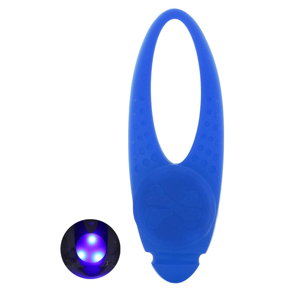 Dog Collar Pendant Light Waterproof Dog Neck Pendant LED Safety Light with Stainless Steel Clips