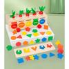 Baby Wooden Montessori Box Sensory Toys Color Shape Sorting Matching Games Winder Object Permanence Activities Educational Toys