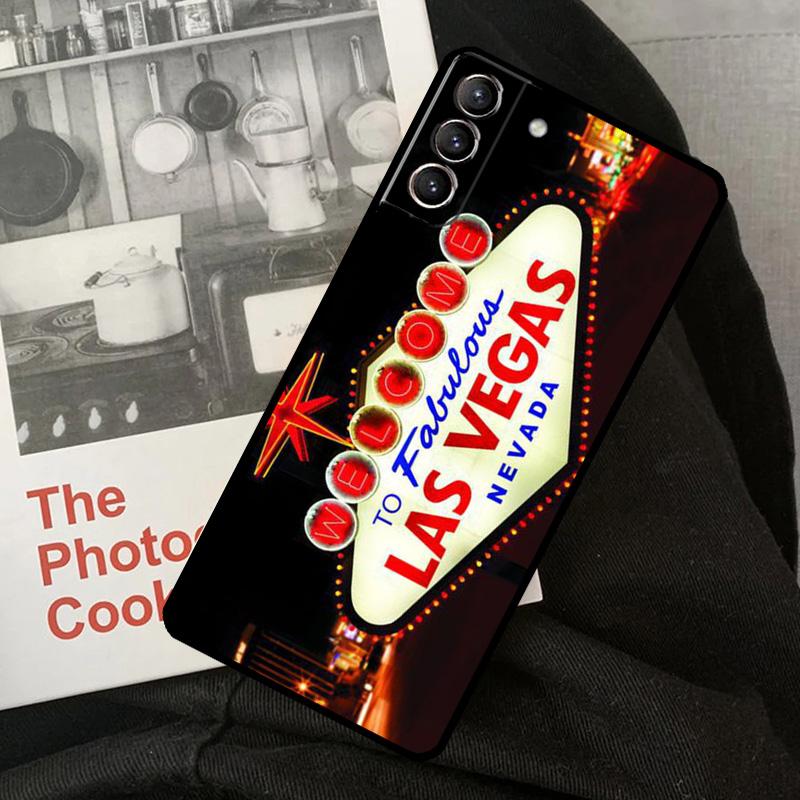 LAS VEGAS POKER CARDS Phone Case For Samsung Galaxy S24 Ultra S22 S23 S20 S21 S24 FE S9 S10 Plus Note 10 20 Ultra