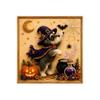 Kit for Adults Kids Halloween Dog Design DIY 5D Set with Round Drills