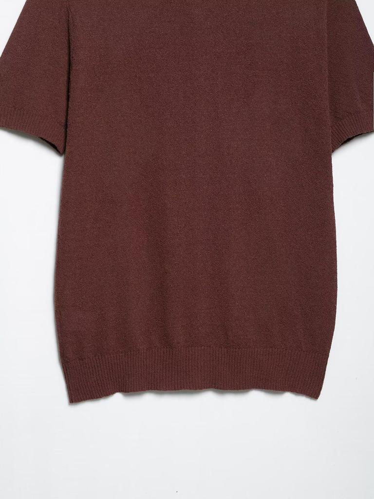 Spring 2025 Women's European & American Fashion Diamond Pattern Knit Top