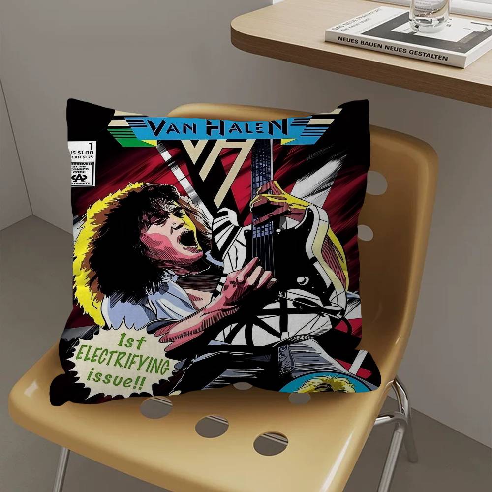 Federe E-Eddie V-Van H-Halen Biancheria da Letto per la Casa Copricuscino Decorativo Matrimonio Federa Super Morbida