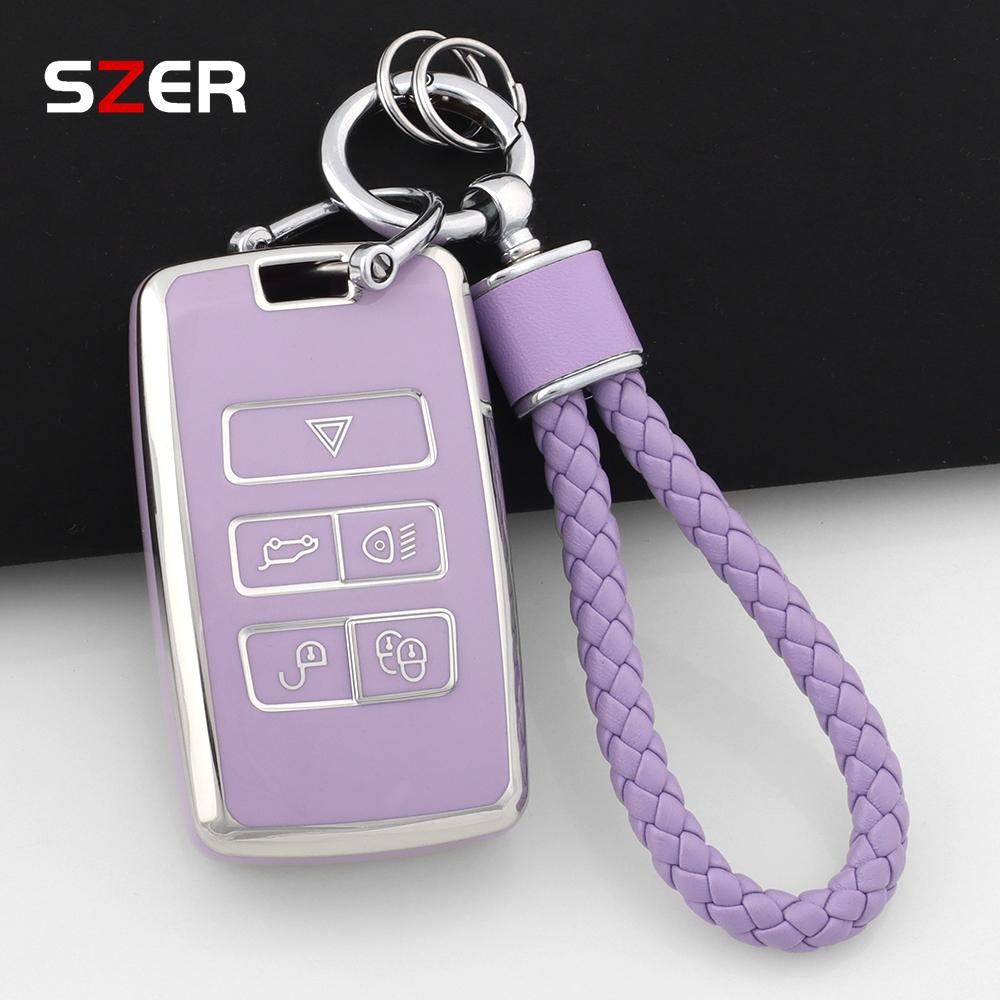 Nueva Funda de Silicona TPU para Llave de Coche Portallaves Carcasa Para Land Rover Range Rover Discovery 5 Sport Para Jaguar Xel E-Pace