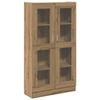VidaXL Buffet haut chêne artisanal 82,5x30,5x150 cm bois d'ingénierie 3318719