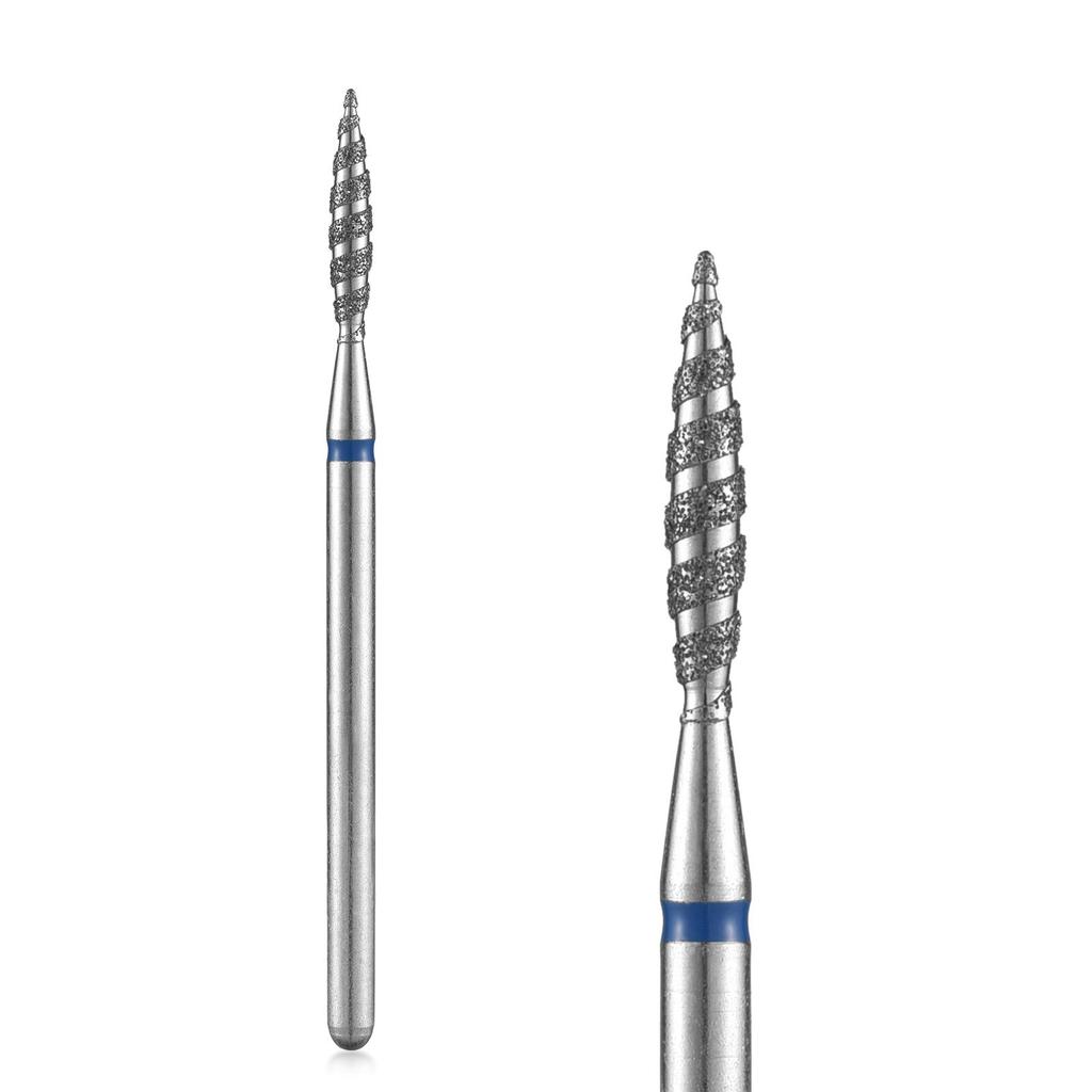 Tornado Flame Diamond Nail Drill Bit Milling Cutters Pedicure Diamond Burrs for Electric Polisher Accessories Tools
