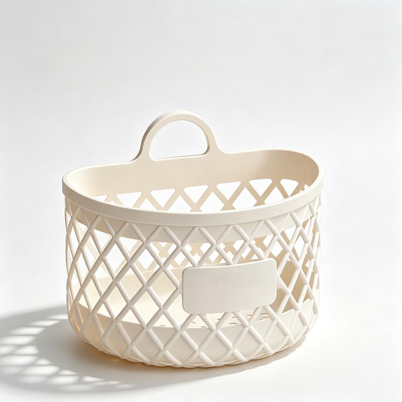 Xiaomi No Drill Hanging Storage Basket Drainage Shelf Hollow Out Kitchen Storage Basket Plastic Multifunctional Bathroom Organizer