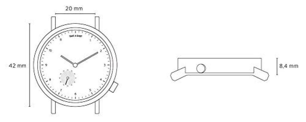 George 42mm Walnuss von Uhrenmännern