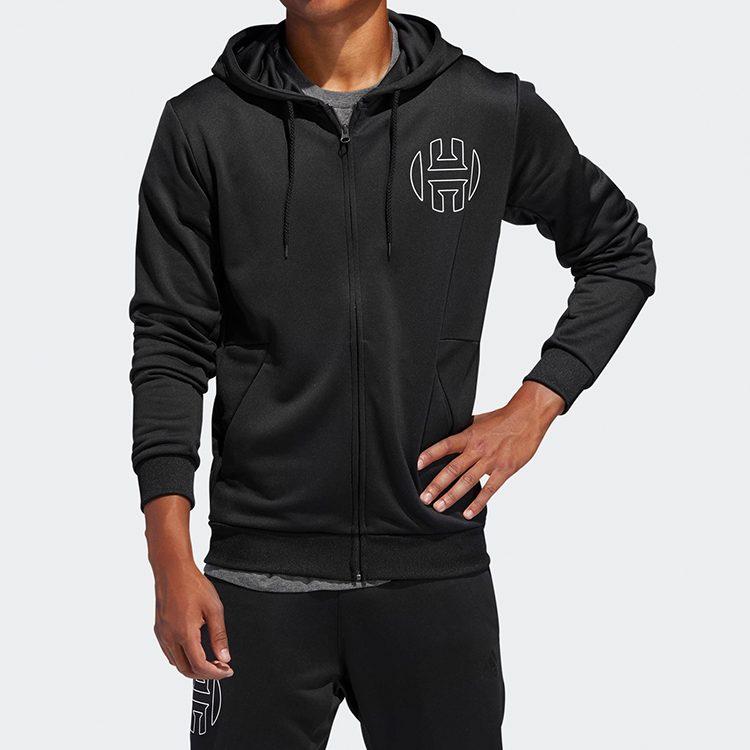 adidas Jackets Men's Black Hooded Moderate Other DP5711