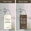 Do Not Disturb Door Hanger Sign - Welcom Please Do Not Disturb Sign for Office Reversible Double Sided In Session Door Signs for Office Business