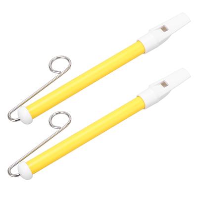 2 silbato deslizante de metal, flauta deslizante, instrumento musical profesional para niños principiantes.